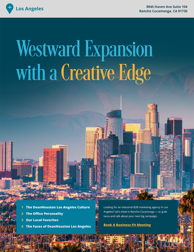 Travel guide cover with a photo of Los Angeles