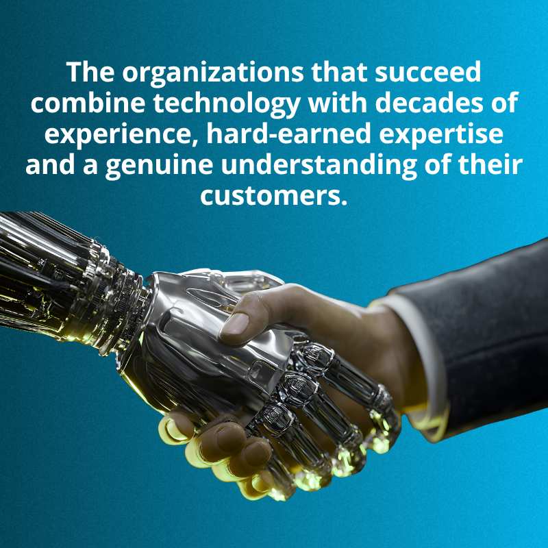 Combining technology with human experience image