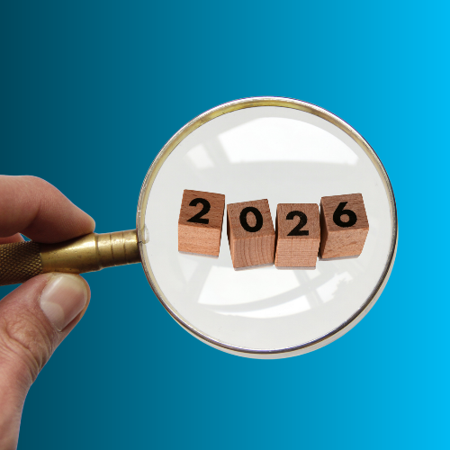 Magnify glass looking at 2026 tiles